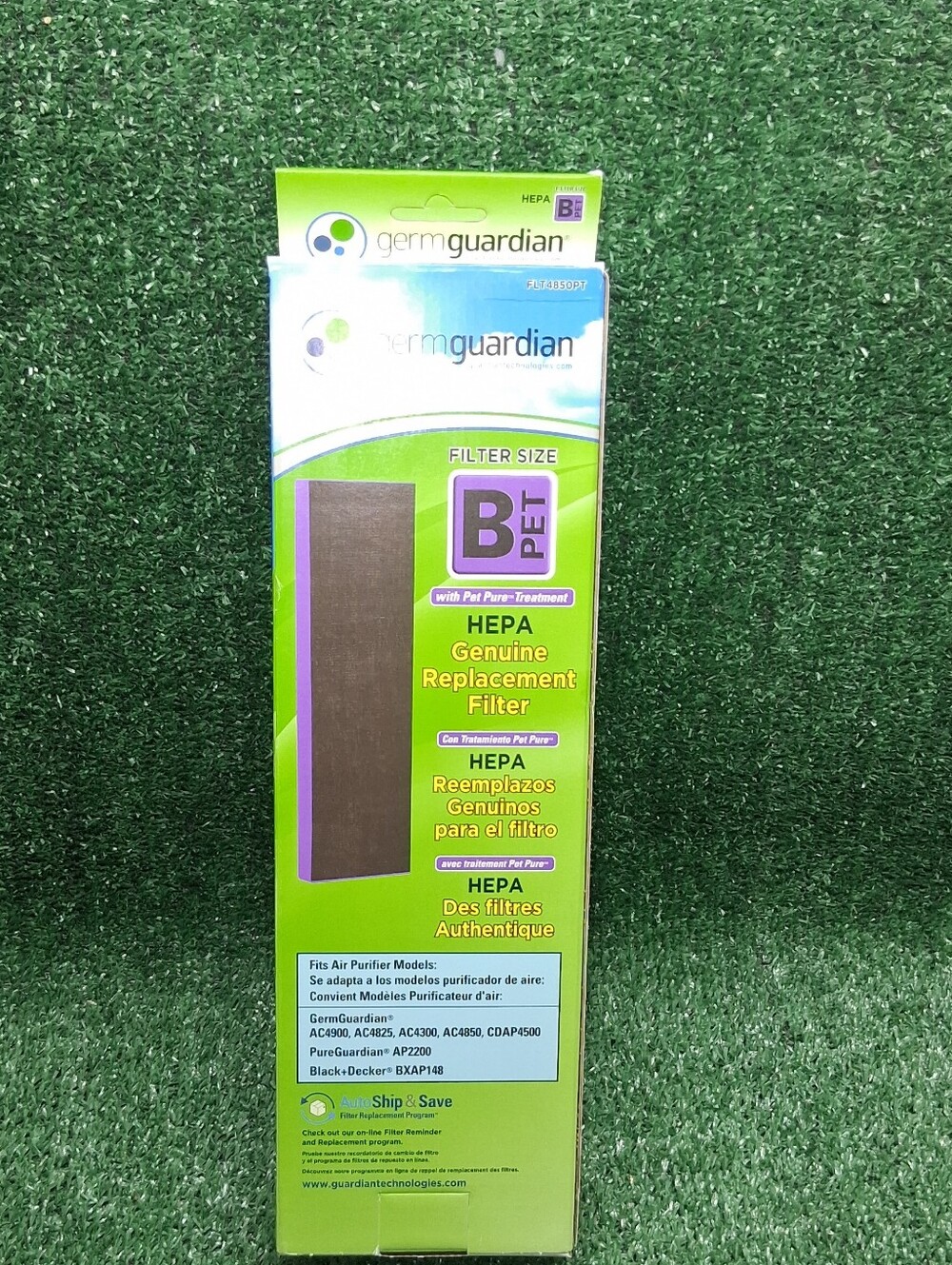GENUINE GermGuardian FLT4850PT HEPA Filter B with Pet Pure Treatment